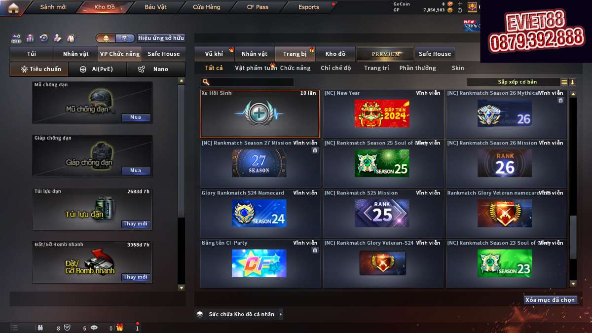 shop acc cf uy tin gia re